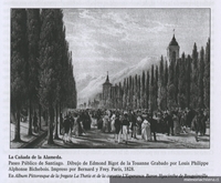 La cañada de la Alameda, paseo público de Santiago, 1828
