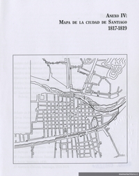 Mapa de la ciudad de Santiago, 1817-1819