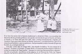 La mujer de "bajo pueblo" en Chile: bosquejo histórico