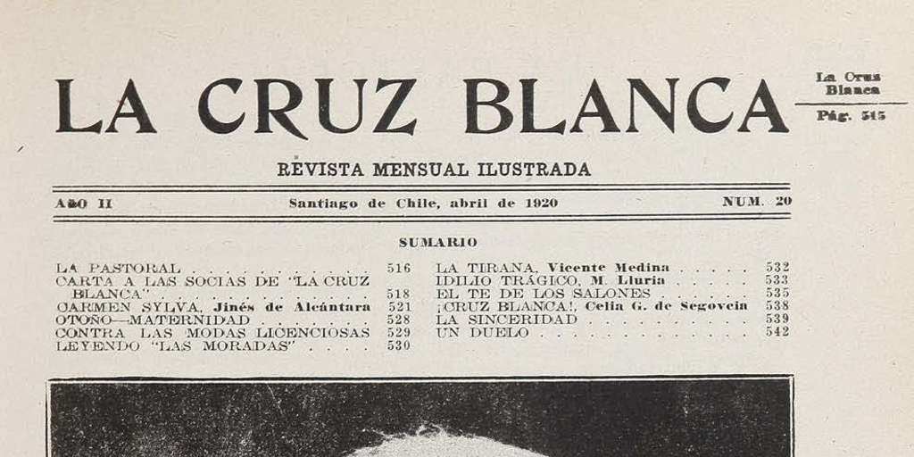 Carta a las socias de La Cruz Blanca