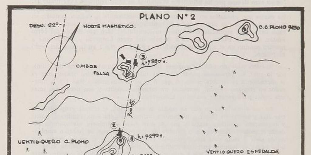 Plano de los cementerios de la Cultura de El Molle