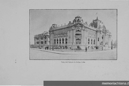 Vista del Palacio de Bellas Artes en 1910