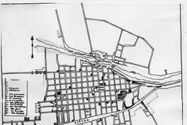 Plano de Santiago en 1810