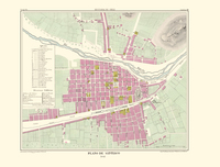 Plano de Santiago levantado por Claudio Gay, 1831