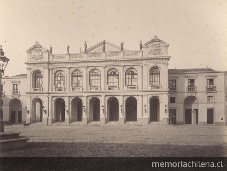 Teatro Municipal de Santiago: fachada principal, 1903