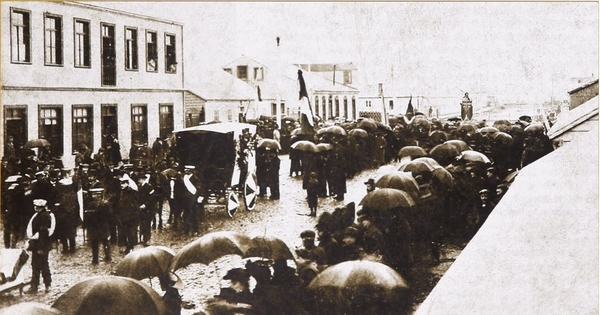 Funerales de don Vittorio Cuccini. Punta Arenas, 1906