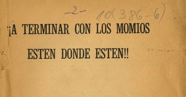 A terminar con los momios, estén donde estén ! : informe político presentado al Consejo Plenario Nacional de la JDC : Santiago, noviembre 2 y 3 de 1968