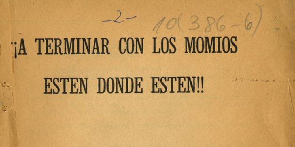 A terminar con los momios, estén donde estén ! : informe político presentado al Consejo Plenario Nacional de la JDC : Santiago, noviembre 2 y 3 de 1968