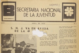 Boletín informativo: año I, nº 1, abril de 1975