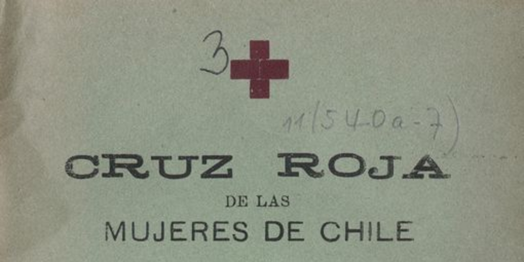 Cruz Roja de las mujeres de Chile : memoria del año 1939, presentada por la presidenta