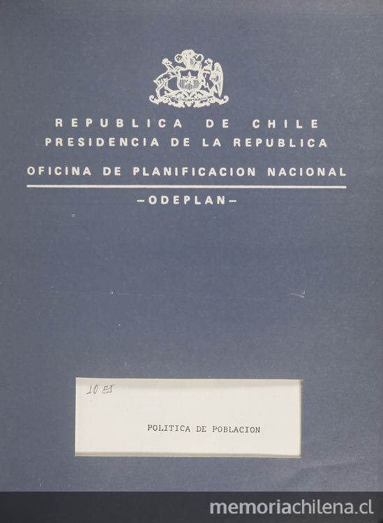 Portada de Política de población