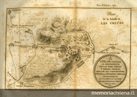 Mapa Batalla de las Cruces, Veracruz, 1810