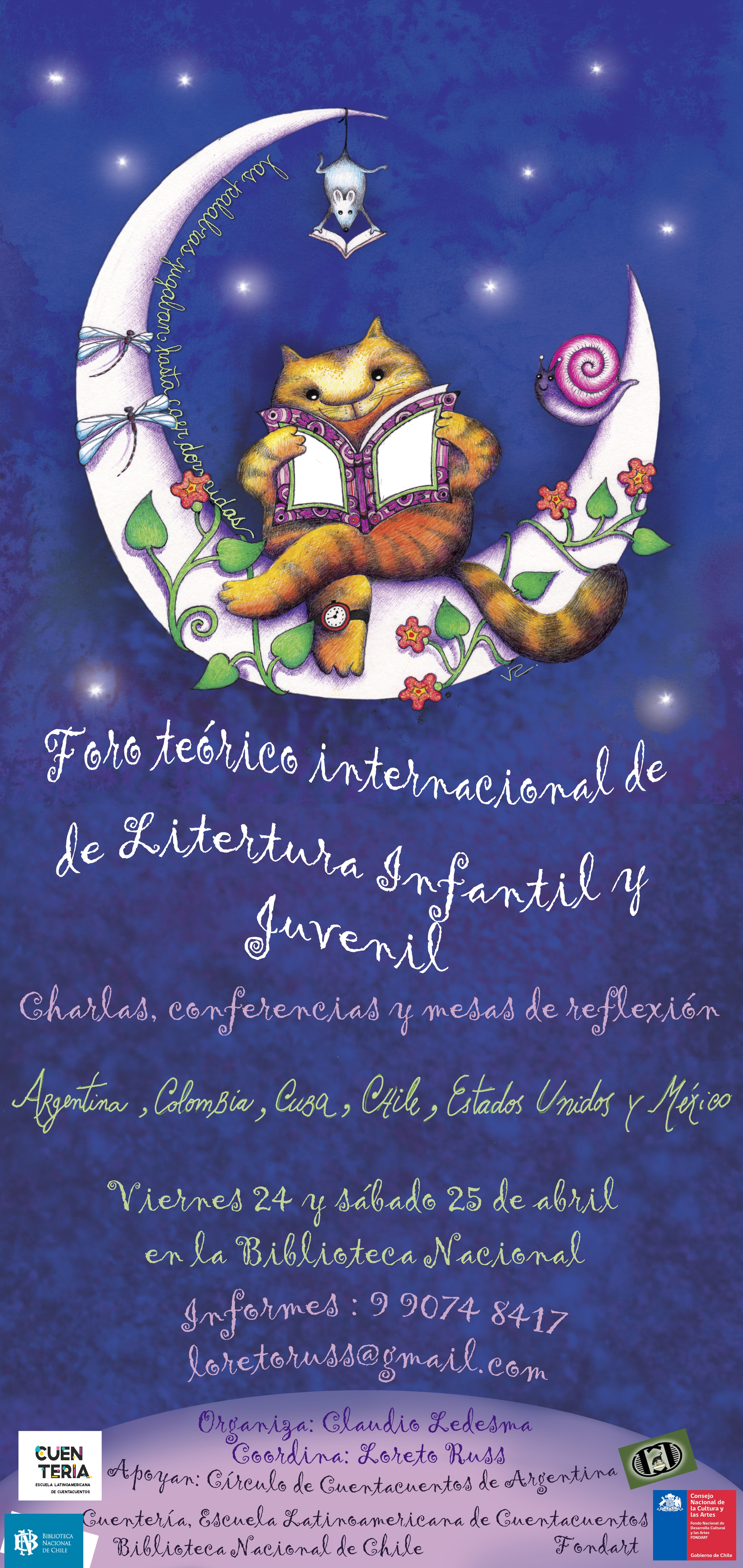 Foro Internacional Teórico de Literatura infantil y juvenil en la Biblioteca Nacional de Chile. Foro Internacional Teórico de Literatura infantil y juvenil en la Biblioteca Nacional de Chile.