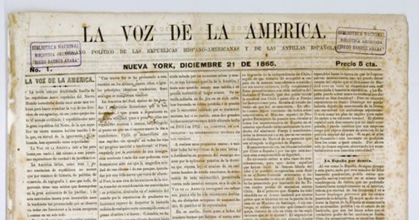  La Voz de la América : organo político de las repúblicas hispano-americanas y de las Antillas españolas