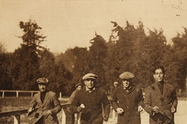  Los boxeadores Manuel Sánchez, Guillermo Osorio, Armando Olavarría y Fortunato Ramos entrenando en la Quinta Normal