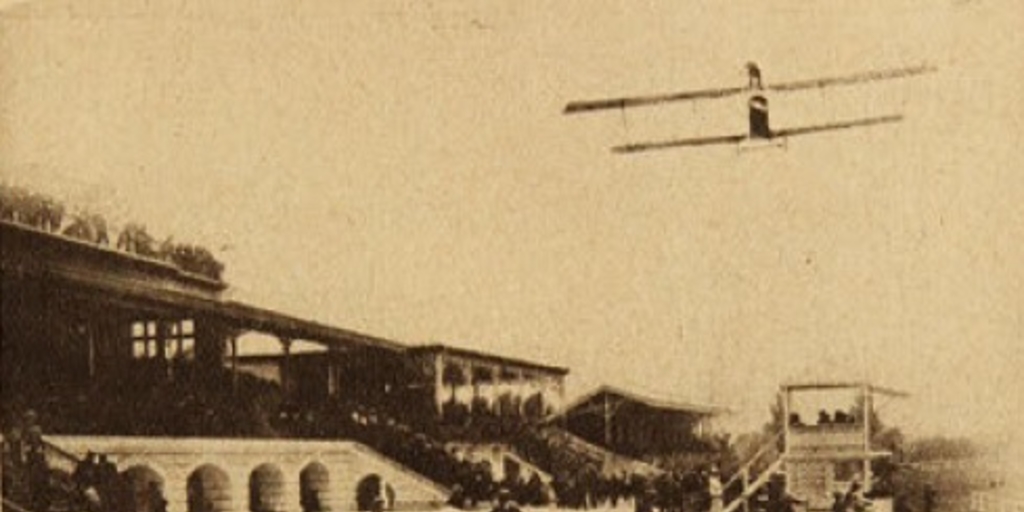 Festival de aviación en el Hipódromo Chile, 1923