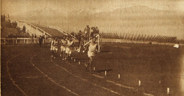 Pista atlética de los Campos de Sports, 1923