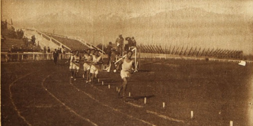 Pista atlética de los Campos de Sports, 1923