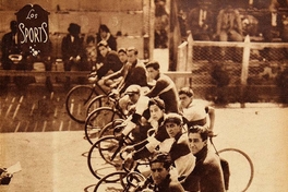 Torneo ciclístico del "Chacabuco", en el Velódromo de los Campos de Sports de Ñuñoa, 1928