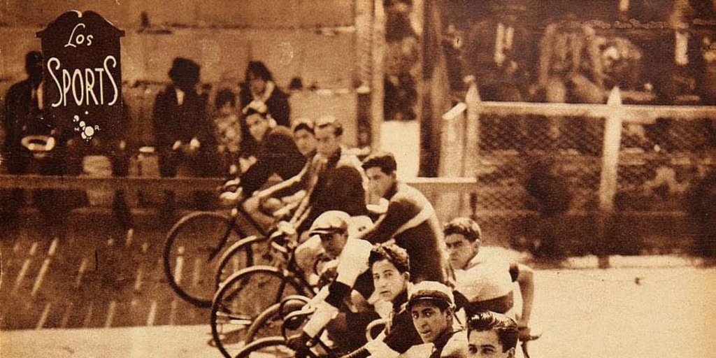 Torneo ciclístico del "Chacabuco", en el Velódromo de los Campos de Sports de Ñuñoa, 1928