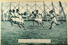 Eliminatoria de atletismo en los Campos de Sports de Ñuñoa, 1928