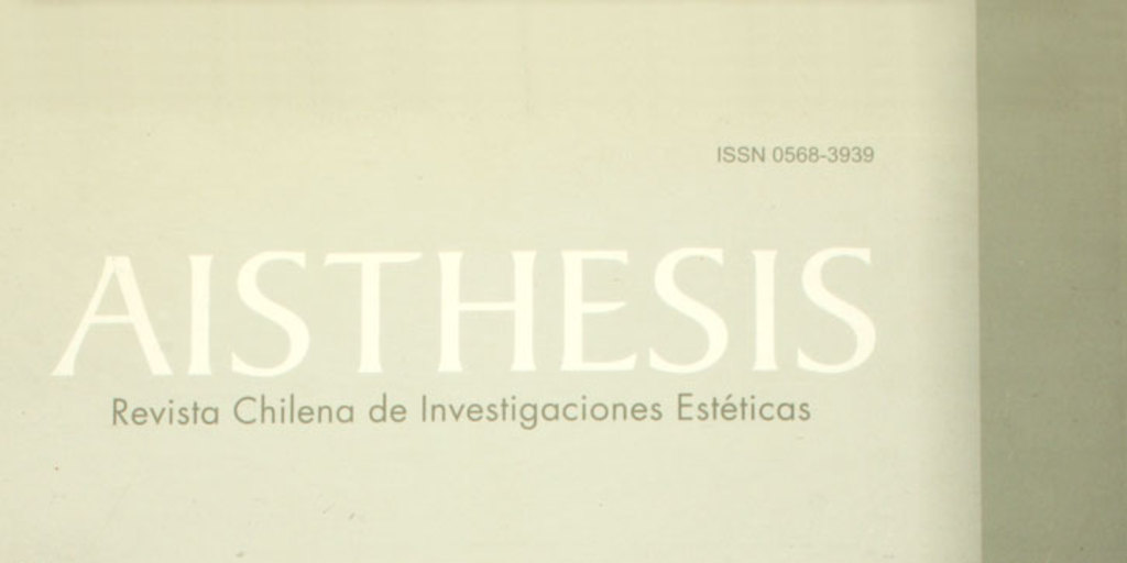 Aisthesis : nº37, 2004