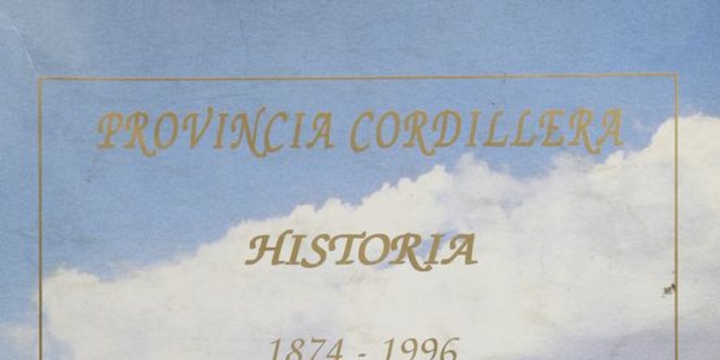 Provincia Cordillera: historia 1874-1996: comunas Puente Alto, Pirque, San José de Maipú