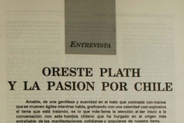 Oreste Plath y la pasión por Chile