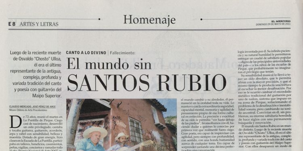  Un mundo sin Santos Rubio