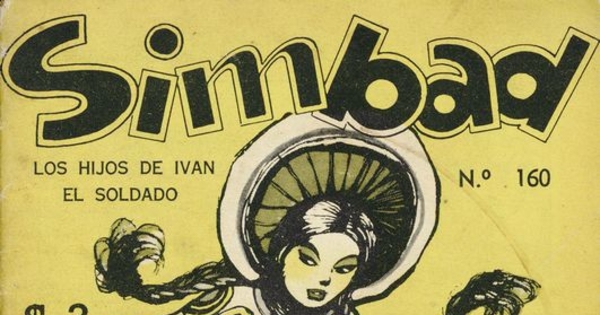 Portada de Simbad, nº 160, Santiago, septiembre, 1952