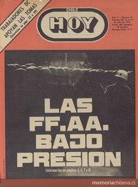  Portada Chile hoy, año 2, número 57, julio 1973