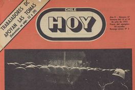  Portada Chile hoy, año 2, número 57, julio 1973