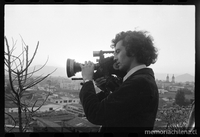 Jorge Müller filmando La Batalla de Chile, 1973
