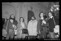 Equipo de filmación de La Batalla de Chile en La Moneda, Santiago, 1973