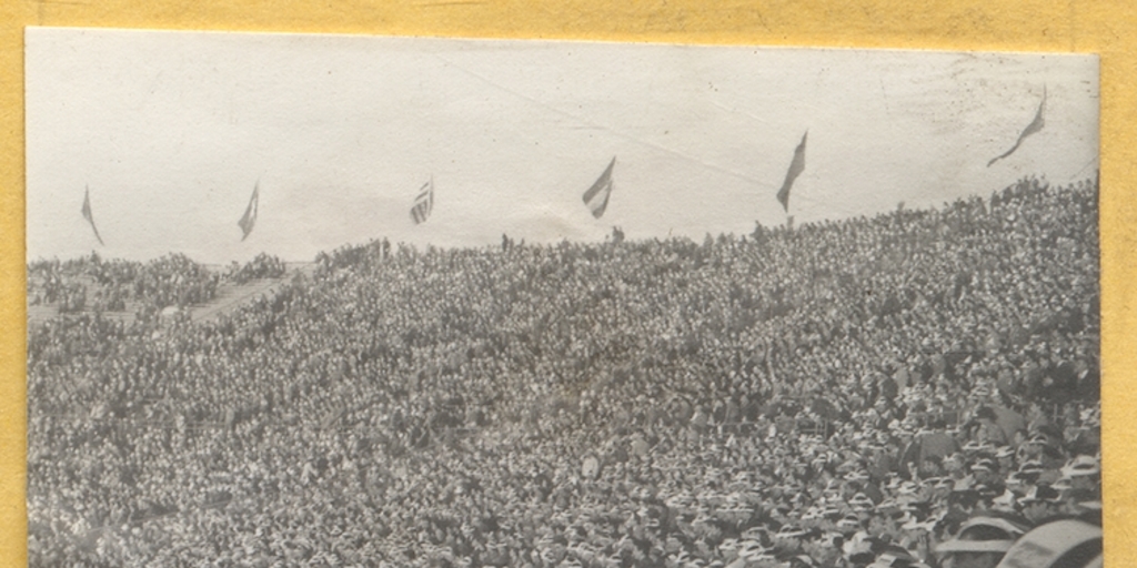 Estadio lleno de gente [fotografía]