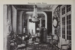 Salón de la casa de Raimundo Valdés", En Jorge Walton, Vistas de Chile, Santiago, Impr. Barcelona, 1915, p.171