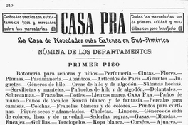 Aviso "Casa Pra", Anuario Prado Martínez, 1904-1905, p.240