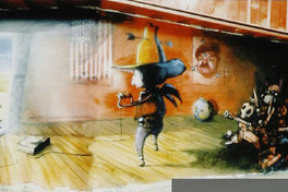 Graffiti en calle Virreinato con Vicuña Mackenna, 2003