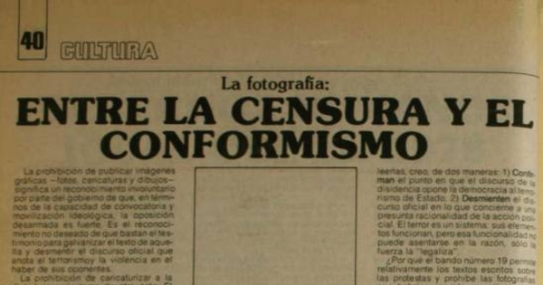 Entre la censura y el conformismo