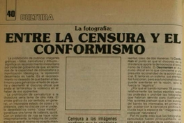 Entre la censura y el conformismo