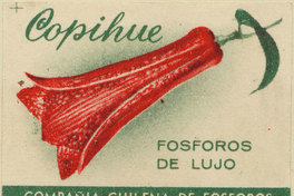 Copihue. Fósforos de lujo