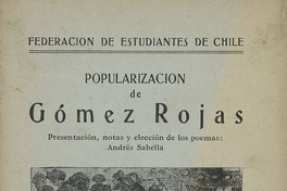 Popularización de Gómez Rojas