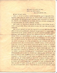 [Carta], 1944 jul. 8-9 Santiago, Chile <a> Oscar Castro  [manuscrito] Alone.