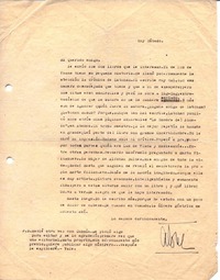 [Carta, entre 1940 y 1947], Chile <a> Oscar Castro  [manuscrito] Alone.