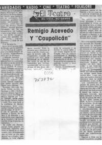 REmigio Acevedo y Caupolicán