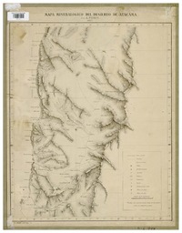 Mapa mineralógico del Desierto de Atacama