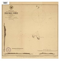 Isla Sala-i-Gómez Océano Pacífico : Islas Esporádicas [material cartográfico] : Plano levantado por los Oficiales de la Corbeta chilena "O'Higgins" ; bajo el mando del Cap. de Fragata Sr. Juan E. López.