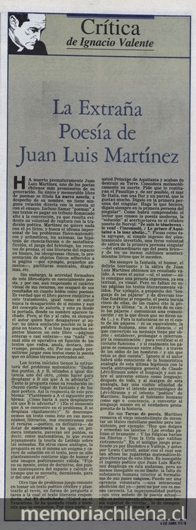  La extraña poesía de Juan Luis Martínez