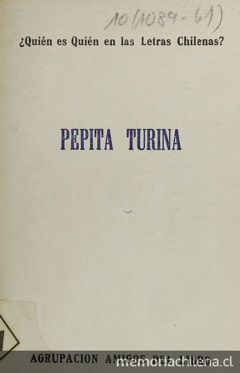 Pepita Turina: ¿Quién es quién en las letras chilenas?