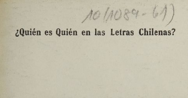 Pepita Turina: ¿Quién es quién en las letras chilenas?